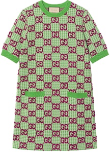 (W) Gucci 2023春夏綠色千鳥格短袖針織洋裝 731014-XKCM8-3872 Buy (W) Gucci 2023春夏綠色千鳥格短袖針織洋裝 731014-XKCM8-3872