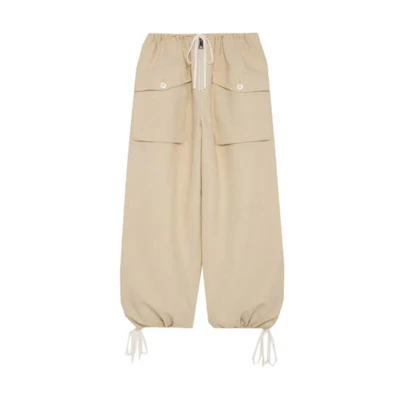 (Women) Gucci SS23 Khaki Drawstring Cargo Pants 744879-Z8BKQ-9205