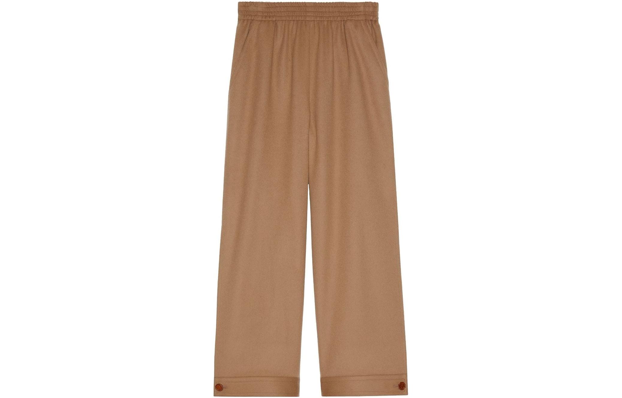 (Women) Gucci SS23 Khaki Straight-Leg Casual Pants with Badge 711759-ZAKJS-2603