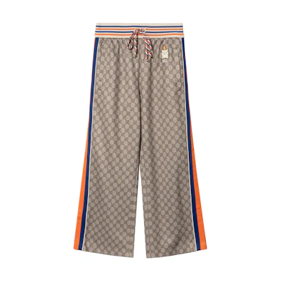 (Women) Gucci SS23 Lace-Up Patterned Straight-Leg Pants Multicolor 735087-XJFBX-2102
