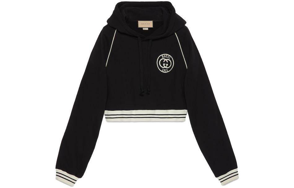 (Women) Gucci SS23 Lettered Short Pullover Hoodie Long Sleeve 756592-XJFV7-3754 圖 2