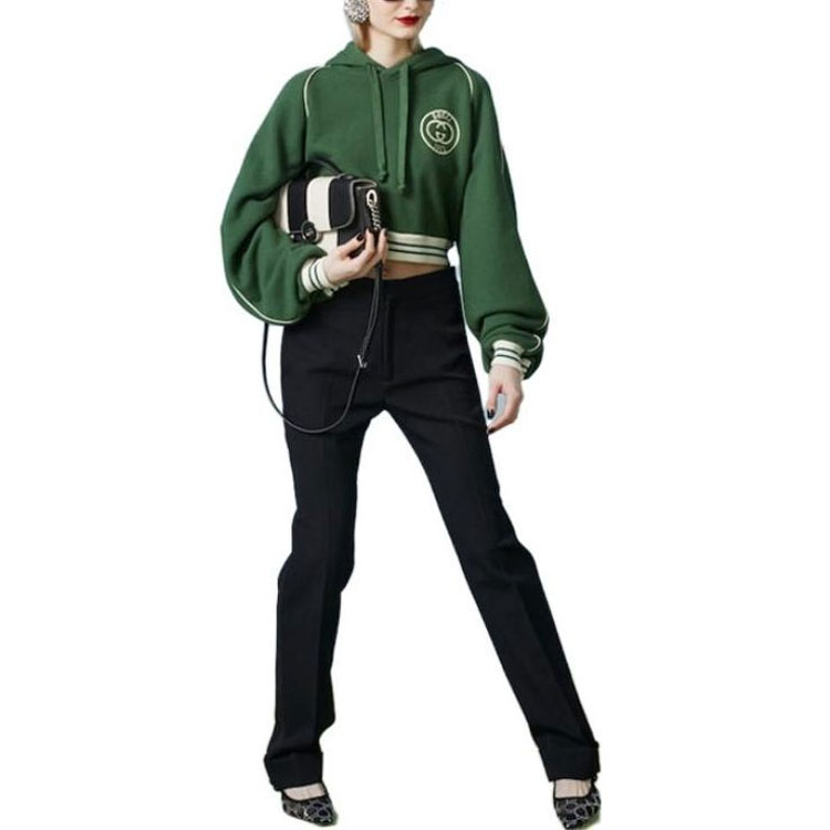 (Women) Gucci SS23 Lettered Short Pullover Hoodie Long Sleeve 756592-XJFV7-3754 圖 7