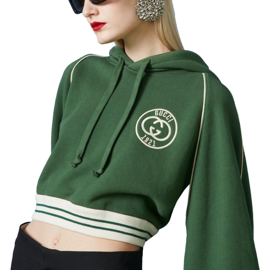 (Women) Gucci SS23 Lettered Short Pullover Hoodie Long Sleeve 756592-XJFV7-3754 圖 10