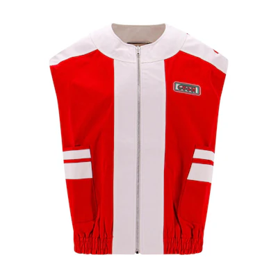 (Women) Gucci SS23 Logo Patch Zip-up Sleeveless Casual Vest 747031-XJFUD-6358