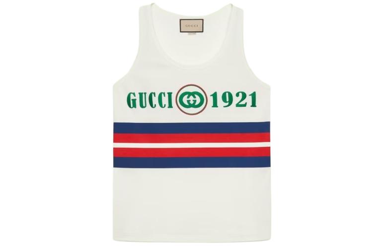 (Women) Gucci SS23 Logo Print Crewneck Pullover Vest Multicolor 688411-XJD5U-9131