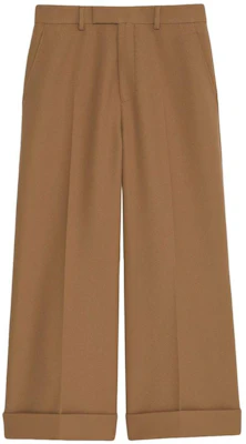 (W) Gucci SS23 單色高腰直筒九分褲 女款 棕色 731943-Z798C-2708 Buy (W) Gucci SS23 單色高腰直筒九分褲 女款 棕色 731943-Z798C-2708