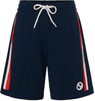 (Women) Gucci SS23 Multicolor Striped Tie Shorts Women in Navy Blue 743310-XKC40-4370 (Women) Gucci SS23 Multicolor Striped Tie Shorts Women in Navy Blue 743310-XKC40-4370
