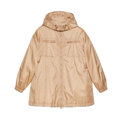 (Women) Gucci SS23 Orange Patterned Jacquard Hoodie Jacket 741687-Z4039-2184
