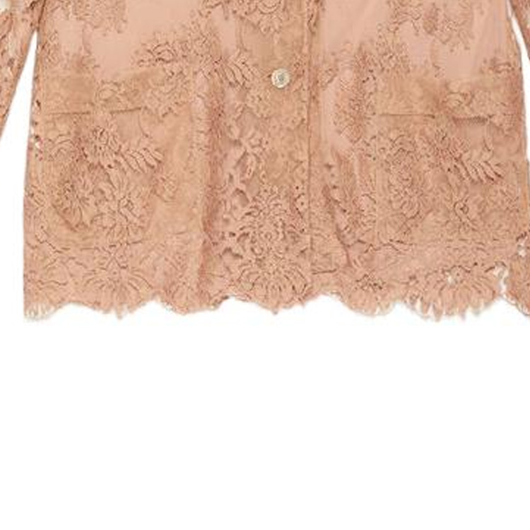 (Women) Gucci SS23 Pastel Pink Lace Blazer Jacket with Notched Lapel 718222-ZAINX-7750 圖 7
