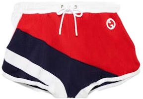 (Women) Gucci SS23 Patterned Print Colorblock Shorts 747018XJFUB9791 (Women) Gucci SS23 Patterned Print Colorblock Shorts 747018XJFUB9791