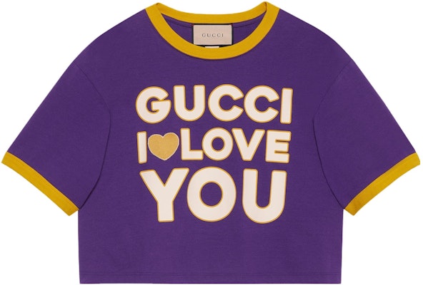(Women) Gucci SS23 Purple Short Sleeve Logo Print Drop Shoulder T-Shirt 753879-XJFVF-5878 Buy (Women) Gucci SS23 Purple Short Sleeve Logo Print Drop Shoulder T-Shirt 753879-XJFVF-5878