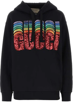 (W) 구찌 SS23 스팽글 로고 스웻셔츠 여성 블랙 717427-XJE50-1043 Buy (W) 구찌 SS23 스팽글 로고 스웻셔츠 여성 블랙 717427-XJE50-1043