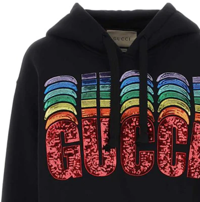 (W) 구찌 SS23 스팽글 로고 스웻셔츠 여성 블랙 717427-XJE50-1043 Purchase (W) 구찌 SS23 스팽글 로고 스웻셔츠 여성 블랙 717427-XJE50-1043