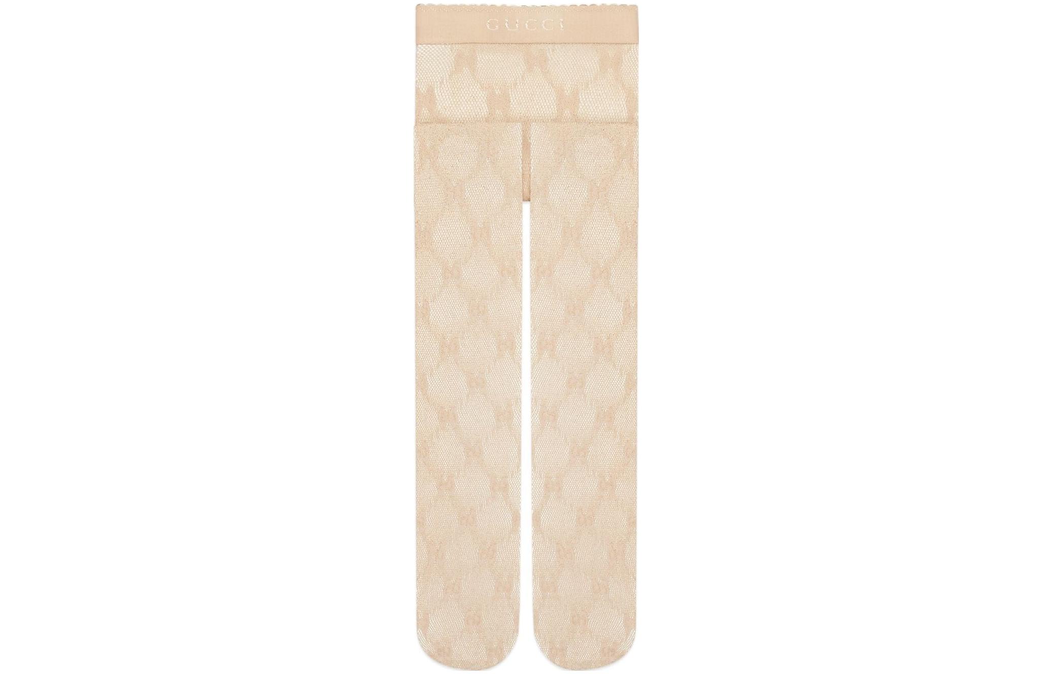 (Women) GUCCI SS23 Sheer Logo Tights Beige 691619-3GAHR-9400