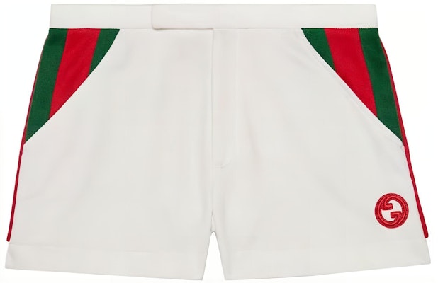 (Women) Gucci SS23 Striped Colorblock Print Casual Shorts 738933-XJFJE-9088 Buy (Women) Gucci SS23 Striped Colorblock Print Casual Shorts 738933-XJFJE-9088