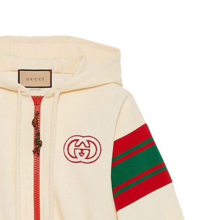 Shop (W) GUCCI SS23 Mono Jumpsuit Rayado Manga Larga Mujer Marrón Claro. 720582-XJEWO-9782