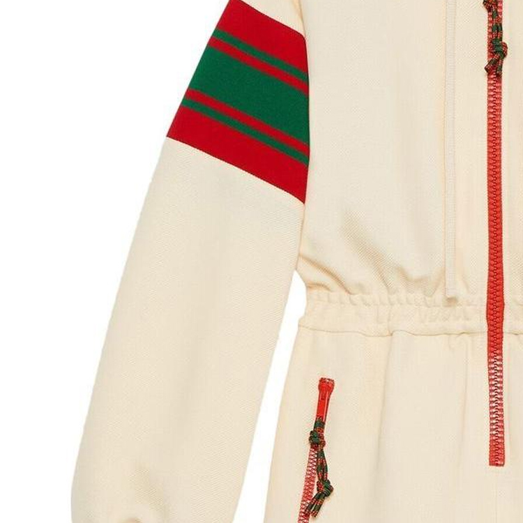 Purchase (W) GUCCI SS23 Mono Jumpsuit Rayado Manga Larga Mujer Marrón Claro. 720582-XJEWO-9782