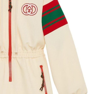 (W) GUCCI SS23 Mono Jumpsuit Rayado Manga Larga Mujer Marrón Claro. 720582-XJEWO-9782 Details for (W) GUCCI SS23 Mono Jumpsuit Rayado Manga Larga Mujer Marrón Claro. 720582-XJEWO-9782