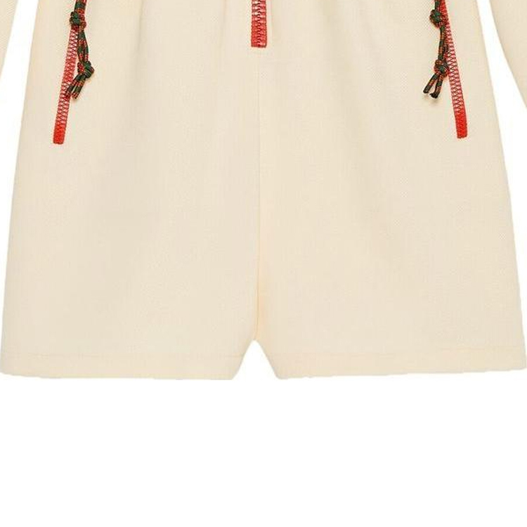 Sizing (W) GUCCI SS23 Mono Jumpsuit Rayado Manga Larga Mujer Marrón Claro. 720582-XJEWO-9782