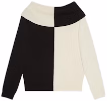 (Women) Gucci SS23 Two-Tone Crewneck Long Sleeve Sweater - Colorblock 731034-XKCZA-1289 (Women) Gucci SS23 Two-Tone Crewneck Long Sleeve Sweater - Colorblock 731034-XKCZA-1289