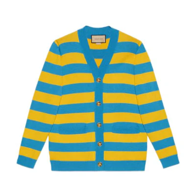 (Women) Gucci SS23 V-Neck Knit Cardigan Multicolor 735380-XKC23-4951