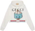 Buy (W) Gucci SS23 White Sequin Logo Sweatshirt Kasual Bordir Trendy 688197-XJE5Q-9088