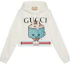 Order (W) Gucci SS23 White Sequin Logo Sweatshirt Kasual Bordir Trendy 688197-XJE5Q-9088