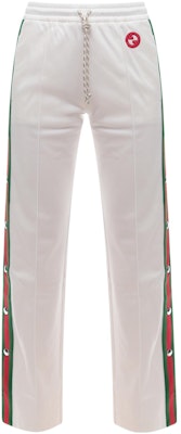 (W) 古驰SS23白色条纹Logo直筒抽绳休闲裤 738915-XJFJE-9088 Buy (W) 古驰SS23白色条纹Logo直筒抽绳休闲裤 738915-XJFJE-9088