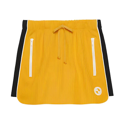 (Women) Gucci SS23 Yellow Striped Drawstring Shorts 743094-XJFIJ-7738