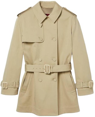 (W) GUCCI SS24 米色雙排扣腰帶短版風衣外套. 786029-Z8BR3-2298 Order (W) GUCCI SS24 米色雙排扣腰帶短版風衣外套. 786029-Z8BR3-2298