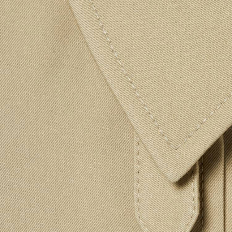 Sizing (W) GUCCI SS24 米色雙排扣腰帶短版風衣外套. 786029-Z8BR3-2298