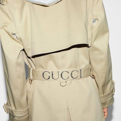 (W) GUCCI SS24 米色雙排扣腰帶短版風衣外套. 786029-Z8BR3-2298 Cheap (W) GUCCI SS24 米色雙排扣腰帶短版風衣外套. 786029-Z8BR3-2298