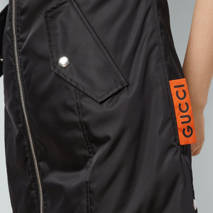 (Women) GUCCI SS24  Black Sleeveless Casual Dress with Zipper Pocket. 772113-Z8BPT-1043 圖 7