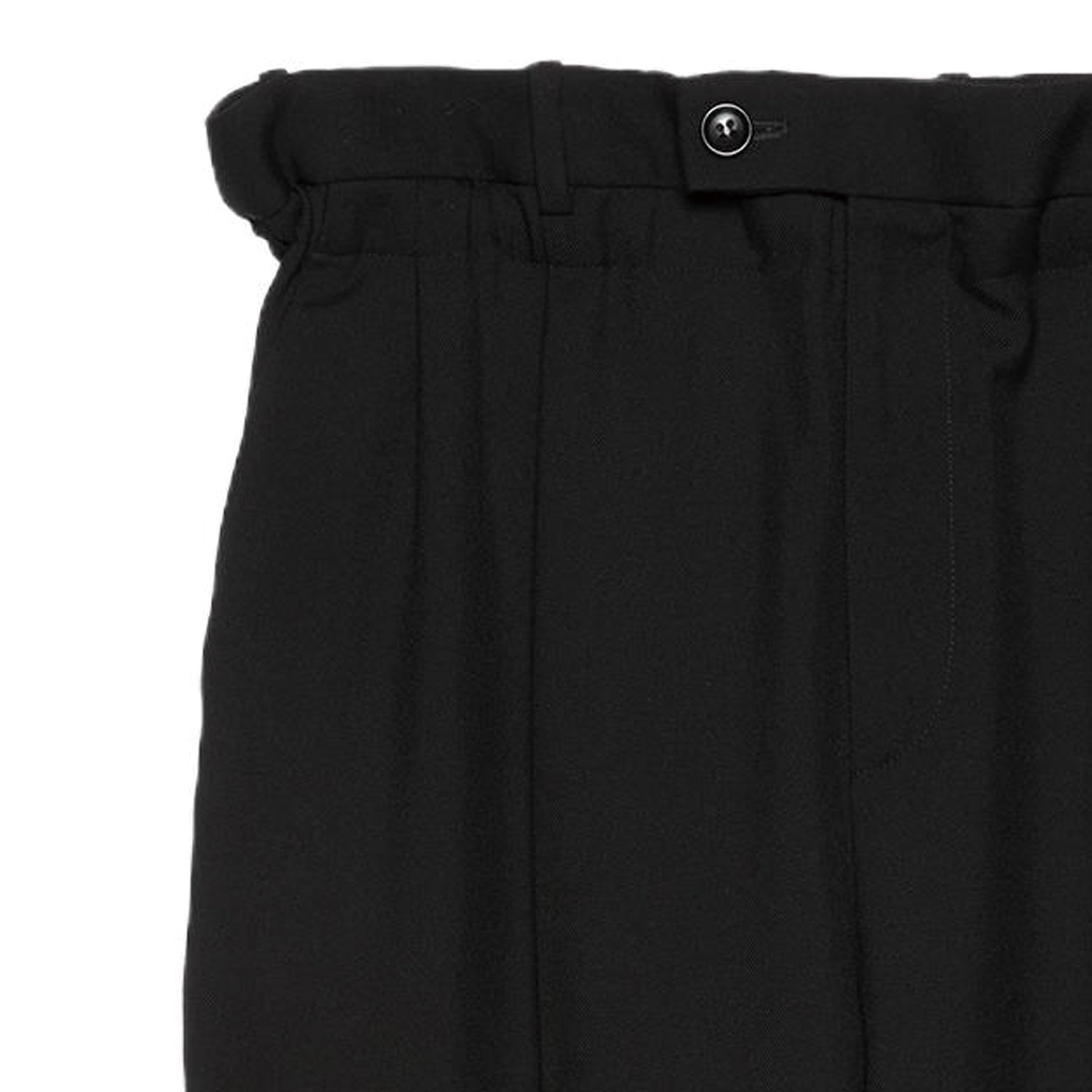 Details for (W) グッチ SS24 ブラック ストレートレッグカジュアルパンツ ソリッドベルト付き 761399-ZHW51-1000