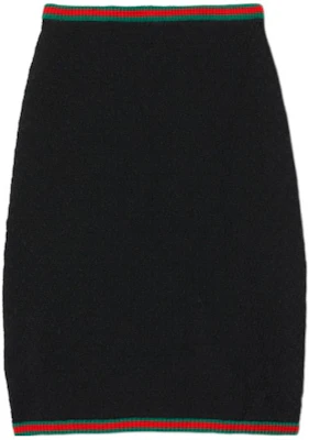 (Women) GUCCI SS24 Black Striped Low-Waist Long Casual Skirt. 792043-XKD3C-1152 Buy (Women) GUCCI SS24 Black Striped Low-Waist Long Casual Skirt. 792043-XKD3C-1152