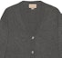 Details for (W) GUCCI SS24 Kardigan Rajut Lengan Panjang Kelabu V-Leher dengan Butang. 773559-XKDUV-1165