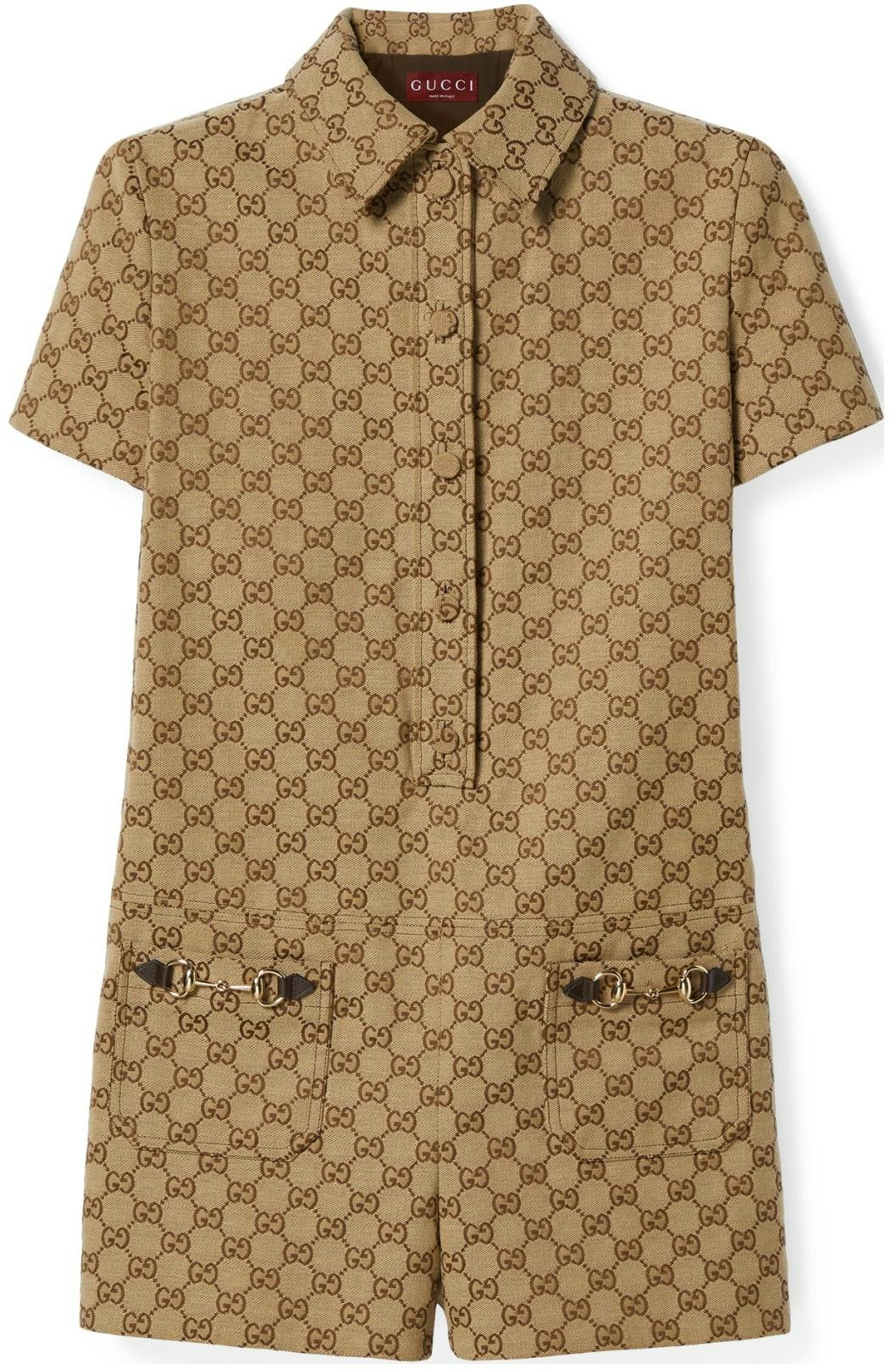 women-gucci-ss-24-logo-print-camel-collared-romper-casual-jumpsuit-781457-z8-brz-2190