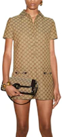 Purchase (W) GUCCI SS24 Romper Casual Logo Camel con Cuello - Mono de Moda. 781457-Z8BRZ-2190