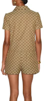 Details for (W) GUCCI SS24 Romper Casual Logo Camel con Cuello - Mono de Moda. 781457-Z8BRZ-2190