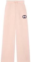 (Women) GUCCI SS24 Pink Drawstring Logo Embroidered Casual Pants. 768124-XJF8S-5874 (Women) GUCCI SS24 Pink Drawstring Logo Embroidered Casual Pants. 768124-XJF8S-5874