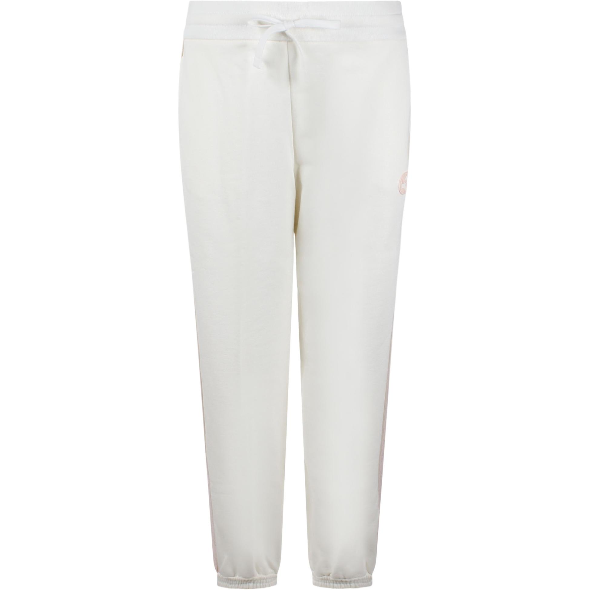 (Women) Gucci SS24 Beige Logo Printed Jogger Knit Sweatpants 779000-XJF8U-9286