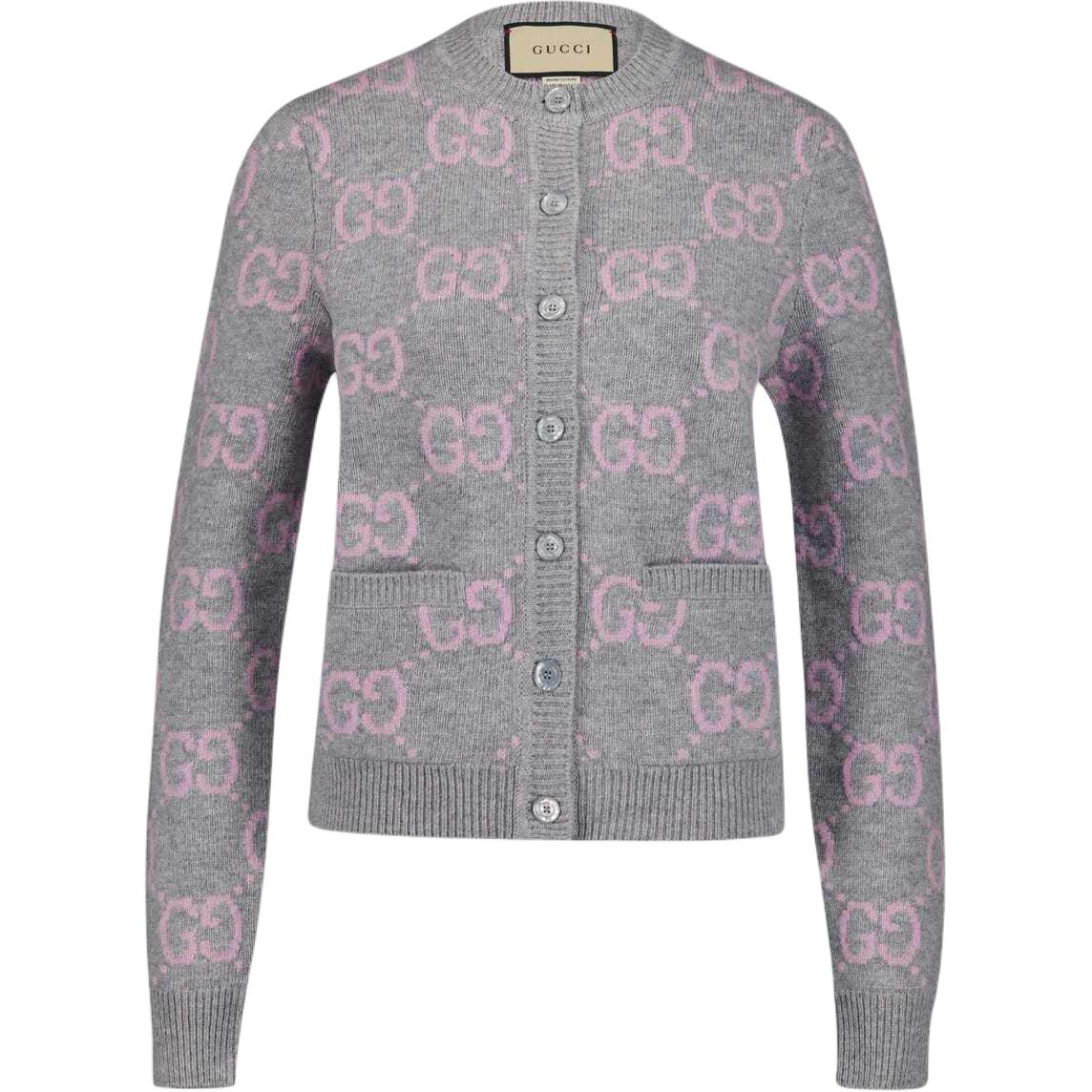 (Women) Gucci SS24 Knit Sweater Long Sleeve Double G Multicolor 772886-XKB3V-1124