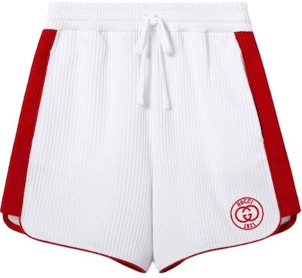 (W) Gucci SS24 Celana Pendek Striped Logo Wanita dengan Drawstring - Putih 743078-XJGK2-9203 Buy (W) Gucci SS24 Celana Pendek Striped Logo Wanita dengan Drawstring - Putih 743078-XJGK2-9203