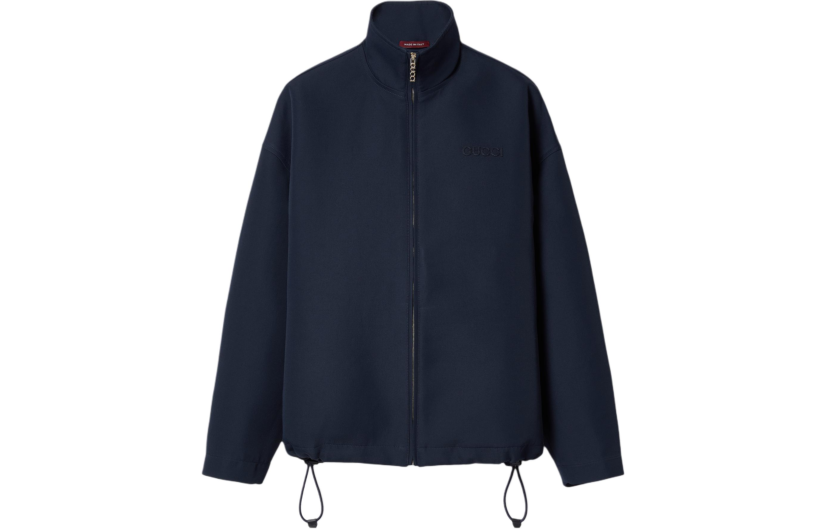 (Women) Gucci SS24 Logo Zip-Up Jacket Navy 783769-Z8BS3-4440