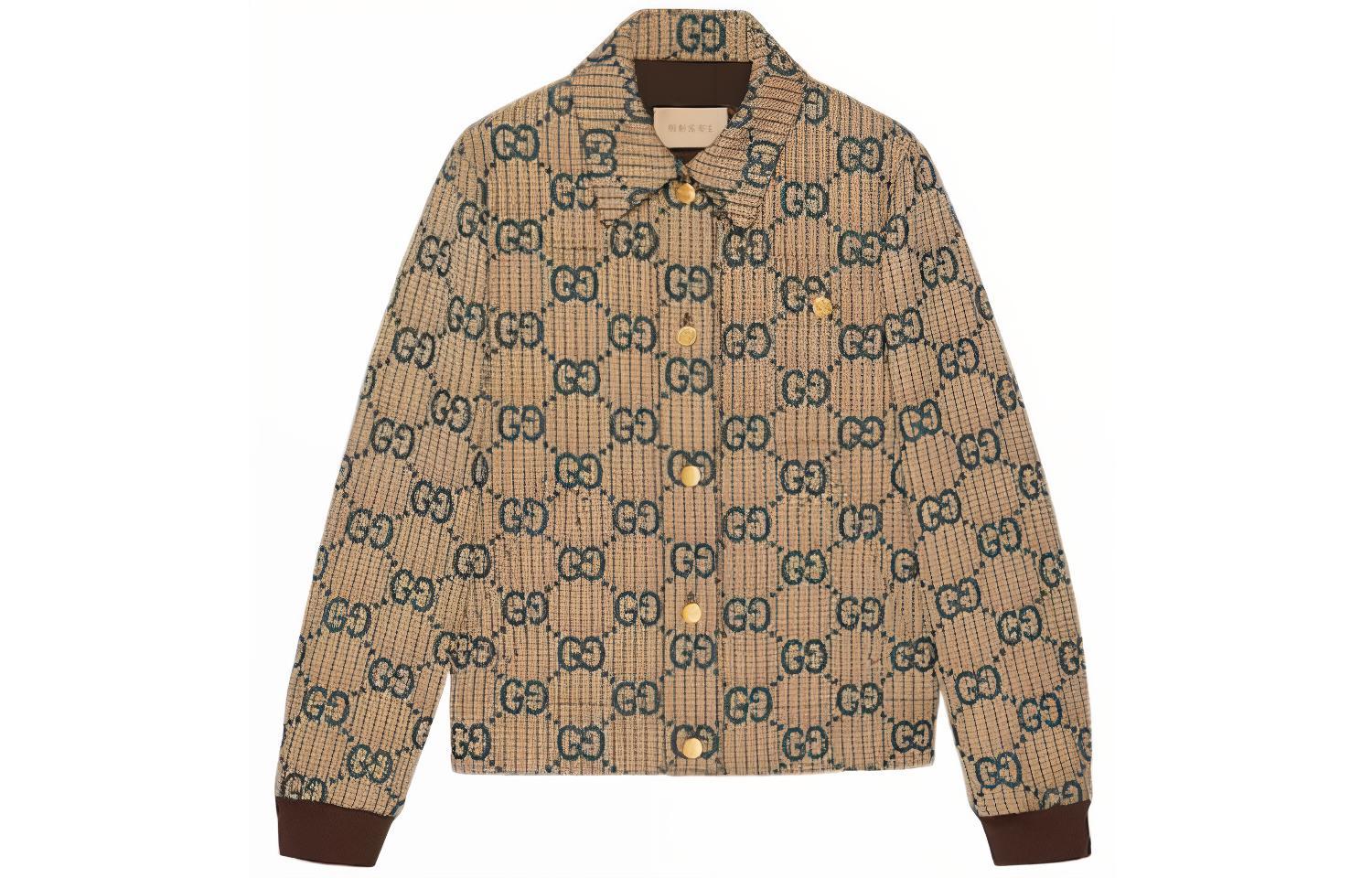 (Women) Gucci SS24 Patterned Print Single-Breasted Jacket Multicolor 776895-ZAO94-9672