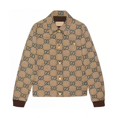 (Women) Gucci SS24 Patterned Print Single-Breasted Jacket Multicolor 776895-ZAO94-9672