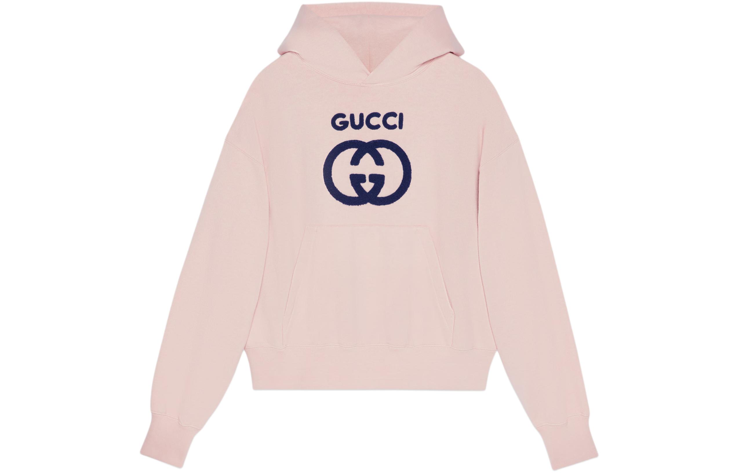 Buy (W) 구찌 SS24 핑크 로고 자수 컬러블록 후디 768122-XJF8S-5874