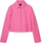 Order (W) Gucci SS24 Jaket Kasual Wanita Zip-Up Monogram Pink Lido 784827-Z8BSR-5034
