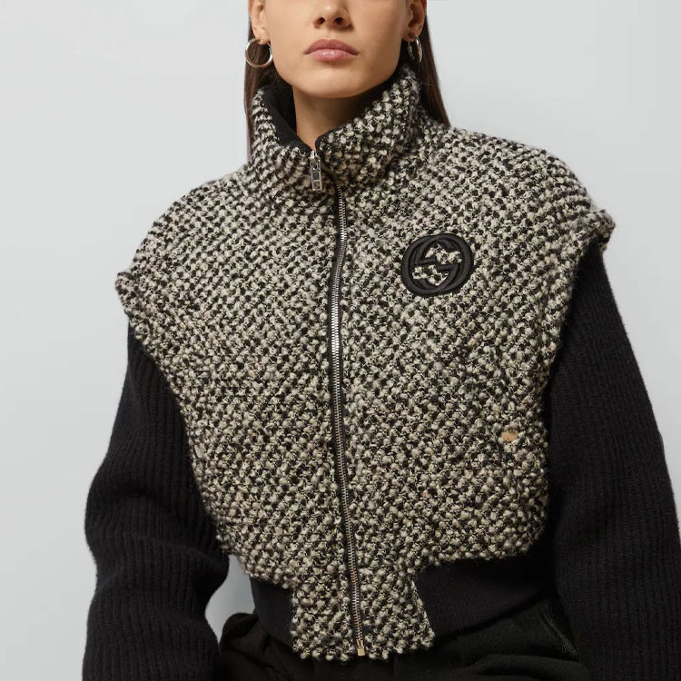 Purchase (Women) Gucci SS24 Women’s Quilted GG Embroidered Zip-Up Jacket Multi-Color 761703-ZAPW8-9192