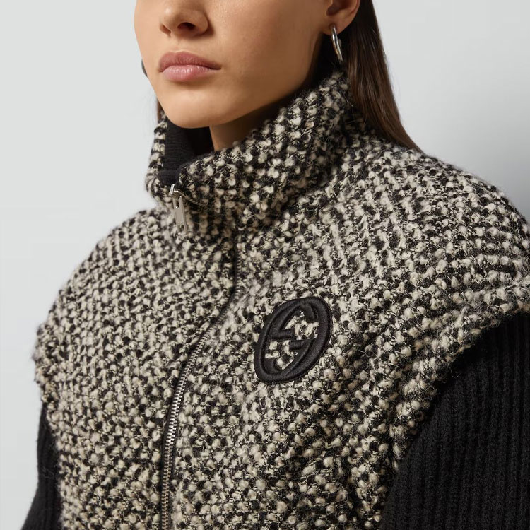 Details for (Women) Gucci SS24 Women’s Quilted GG Embroidered Zip-Up Jacket Multi-Color 761703-ZAPW8-9192